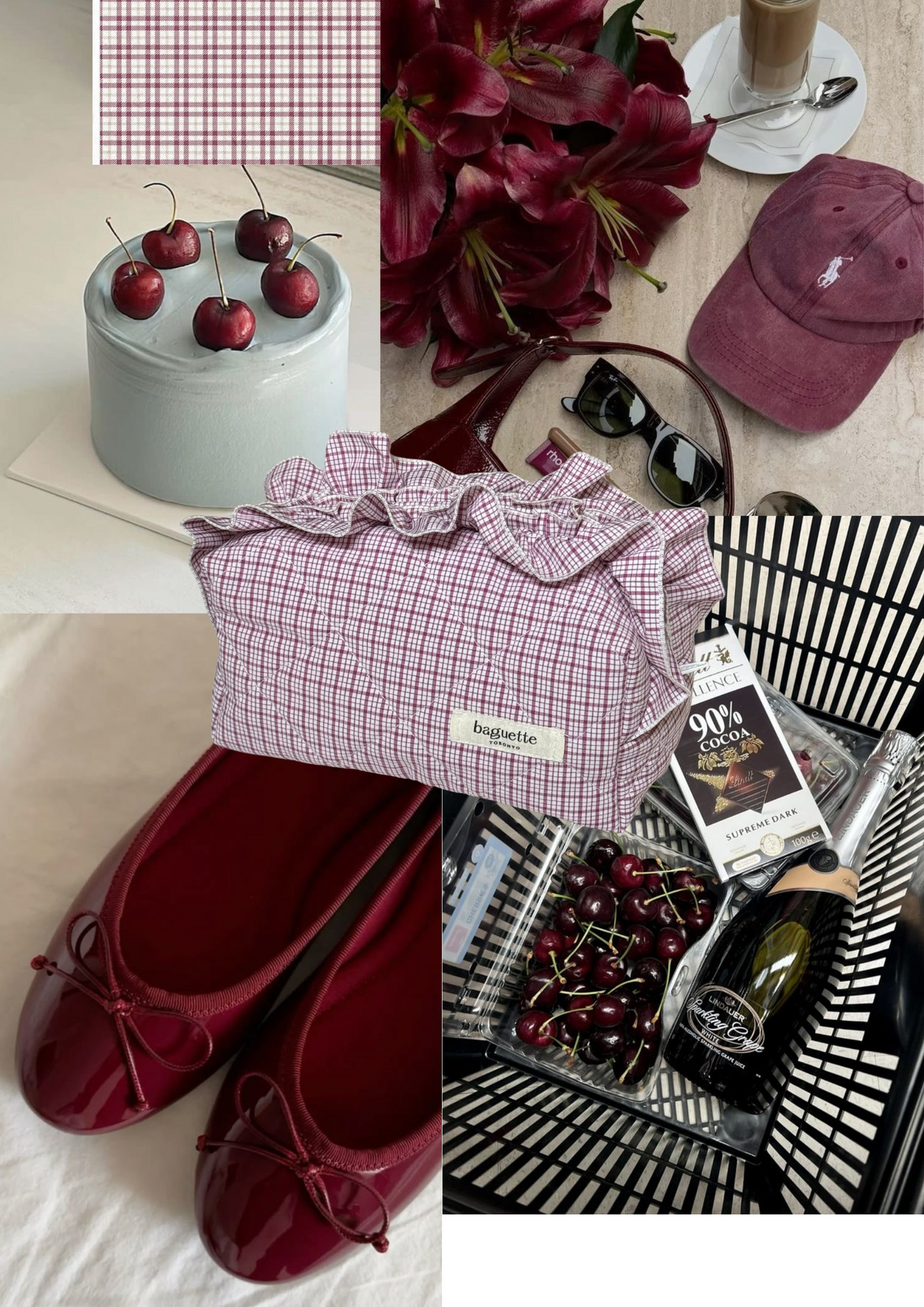 Gingham Red
