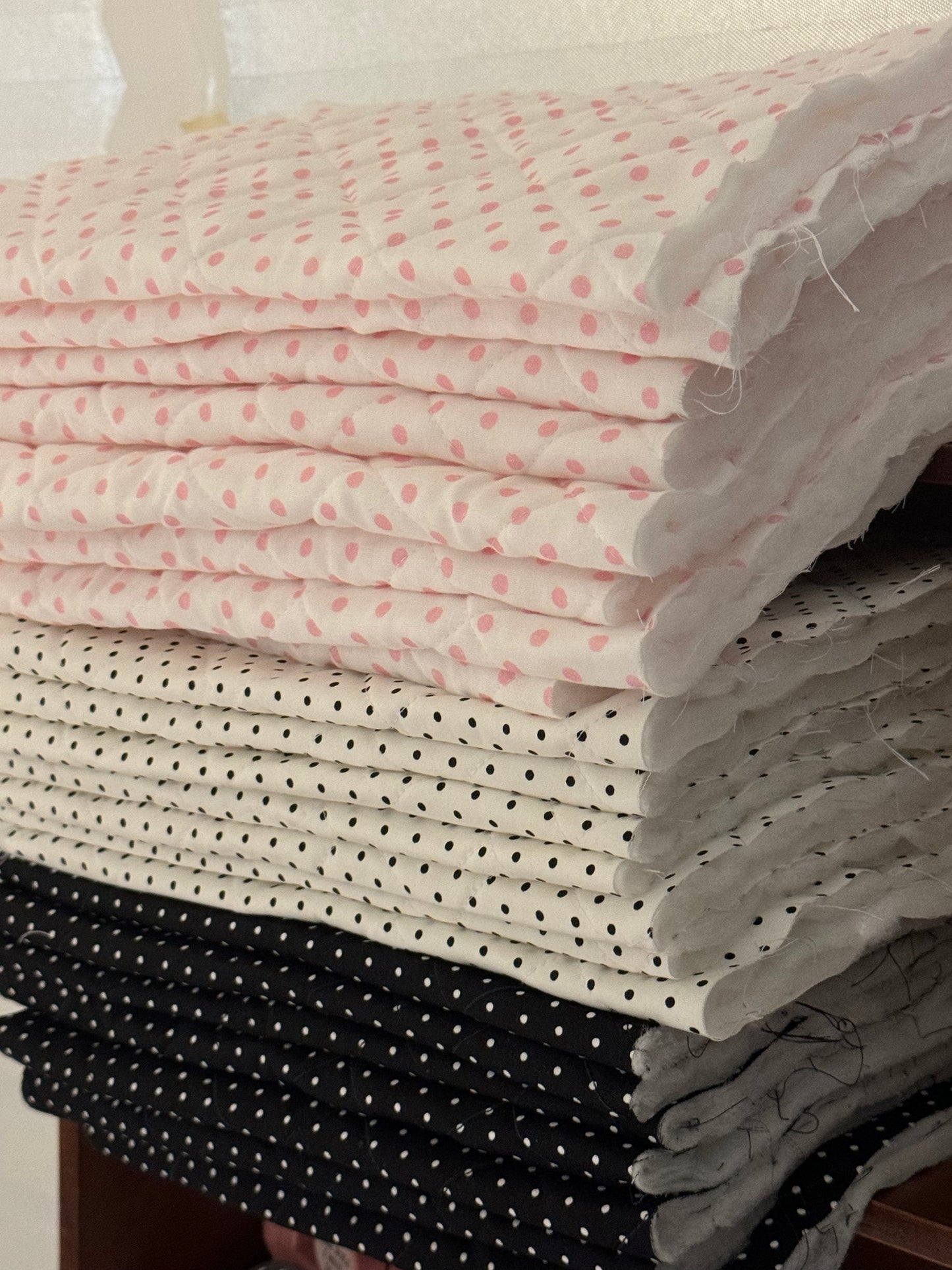 Polka Dots Ruffles Pouch