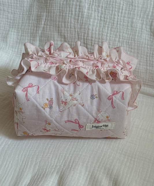 Bowy Sheep Ruffles Pouch