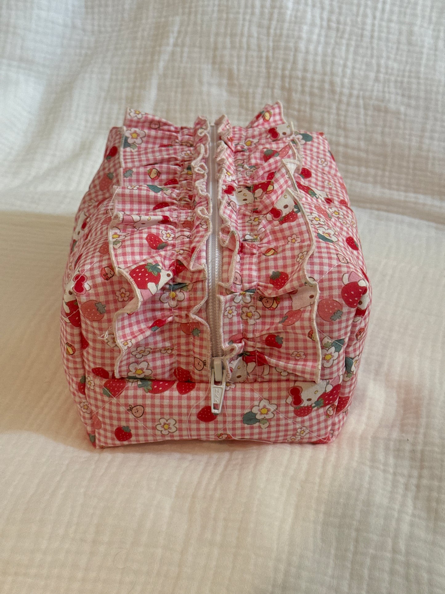 Strawberry Hello Kitty Ruffles Pouch
